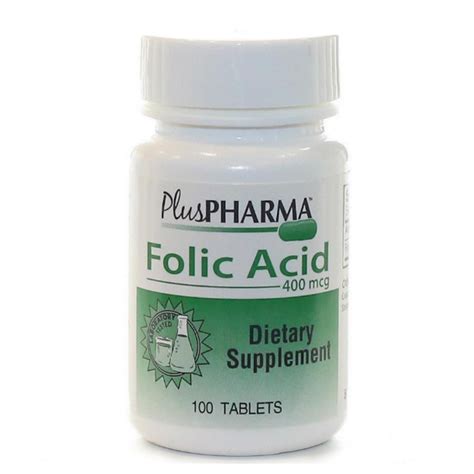 folic acid vitamin  bottle