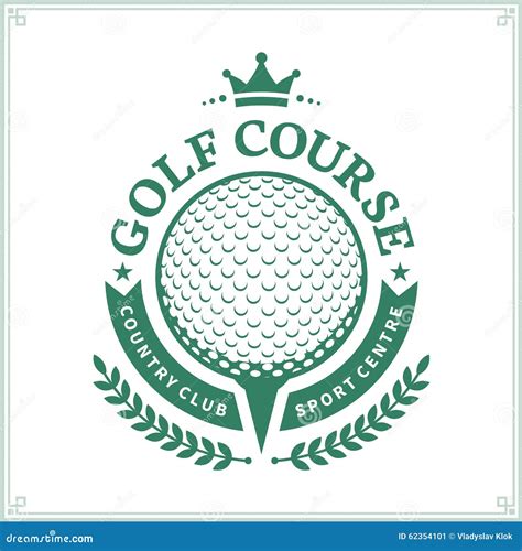 golf country club logo template stock vector image