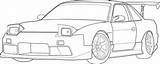 S13 S14 240sx Dibujo Gtr Drifter R35 Autos Template Deportivos Furious sketch template
