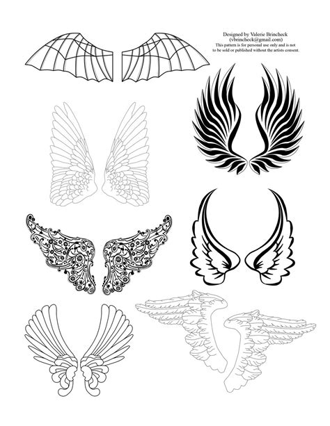 sum   crafts sunday digital design wing patterns wings