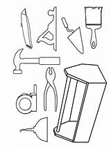 Gereedschap Timmer Carpentry Werkzeuge Ausmalbilder Ausmalbild Malvorlage Stimmen sketch template