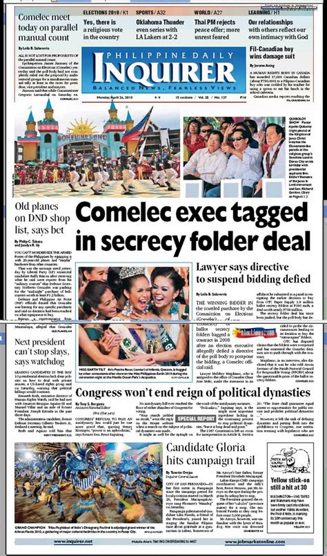 inquirer front page april