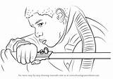 Wars Star Finn Drawing Awakens Force Draw Lightsaber Step sketch template