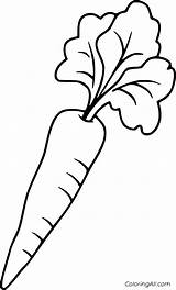 Carrot Coloring Pages sketch template