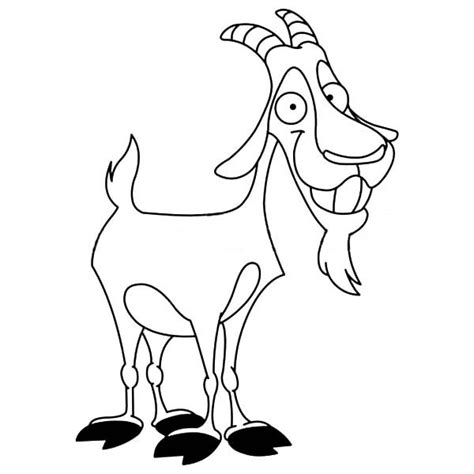 smiling billy  goat coloring pages  place  color