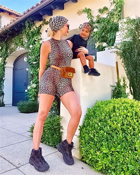 khloé on instagram “a leopard and her cub 🐆” khloe kardashian outfits