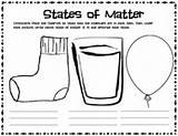 Gas Solid Liquid Worksheet Kindergarten Matter Science Sketchite Solids Gases sketch template