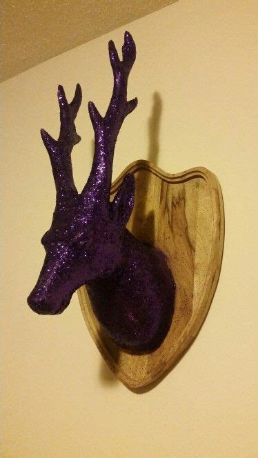I Made This Sparkly Purple Mounted Deer Head With Images