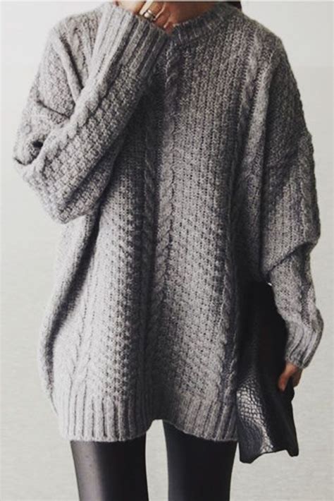 50 stylish winter outfits for women 2016 oversized knit sweaters weather and december