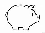 Piggy Bank Icon Drawing Eu Illustration sketch template