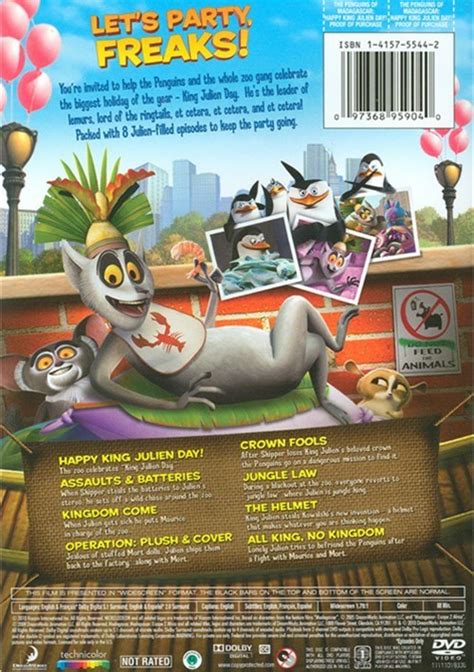 Penguins Of Madagascar The Happy King Julien Day Dvd 2010 Dvd Empire
