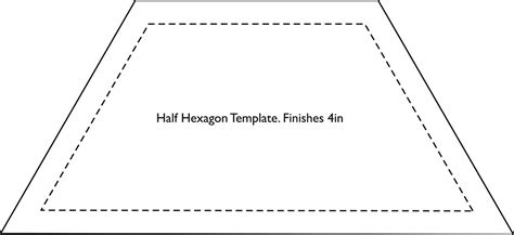 hexagon template fin   sizes    flickr