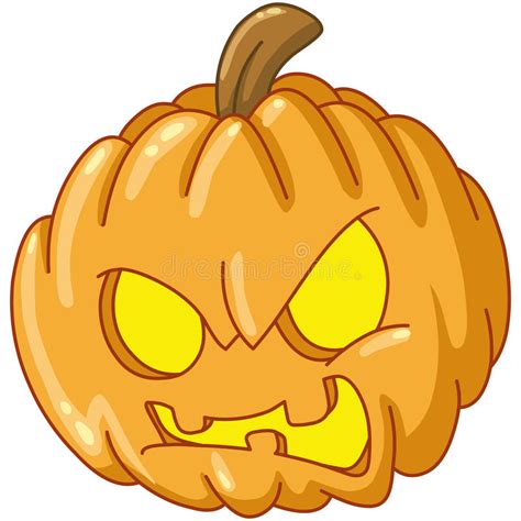angry pumpkin stock vector illustration of emoji illustration 60705384