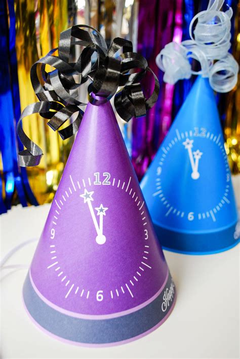 Make New Year S Eve Party Hats {free Printable Template} Merriment Design