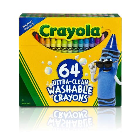 amazoncom crayola ultra clean washable  count crayons assorted
