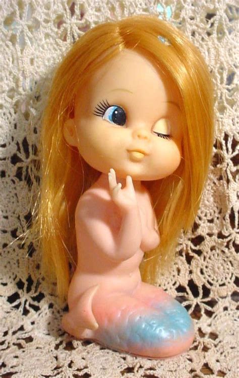 Vtg 60s 6 Mermaid Nude Doll Vinyl Squeeze Toy Japan 755 W