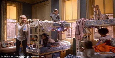 cameron diaz given ghetto make under as miss hannigan in annie trailer daily mail online