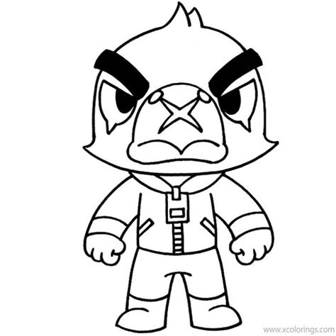 brawl stars coloring pages mecha crow