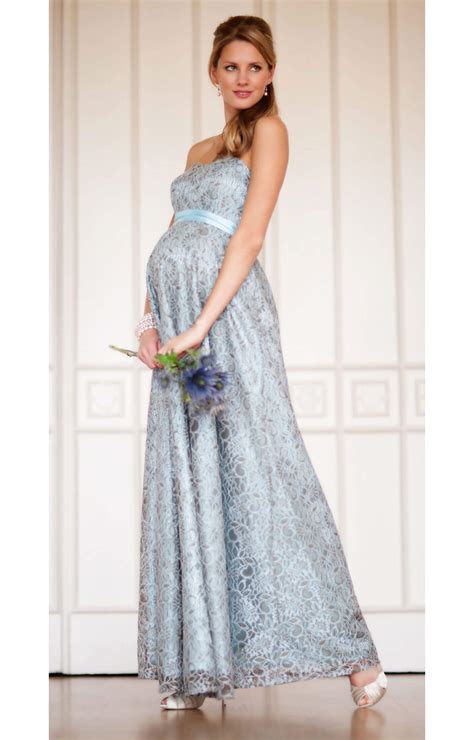 savona maternity gown blue maternity wedding dresses evening wear  party clothes