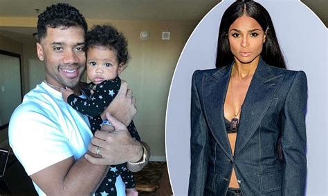 ciara shares photo of russell wilson and daughter sienna daily mail
