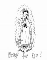 Guadalupe Virgen Drawing Coloring La Lady Getdrawings Pages sketch template