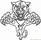 Coloring Nhl Panthers Icp Coloringpages101 sketch template