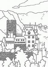 Coloring German Pages Castles Castle Adults Great Book Popular Color Getcolorings sketch template