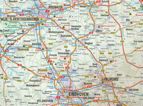 wegenkaart landkaart  benelux anwb media  reisboekwinkel de zwerver