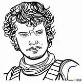 Theon Greyjoy Thrones Game Draw Webmaster Drawdoo sketch template
