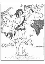 Bacchus Coloring Pages Kleurplaat Dionysus Getcolorings Edupics Gratis sketch template