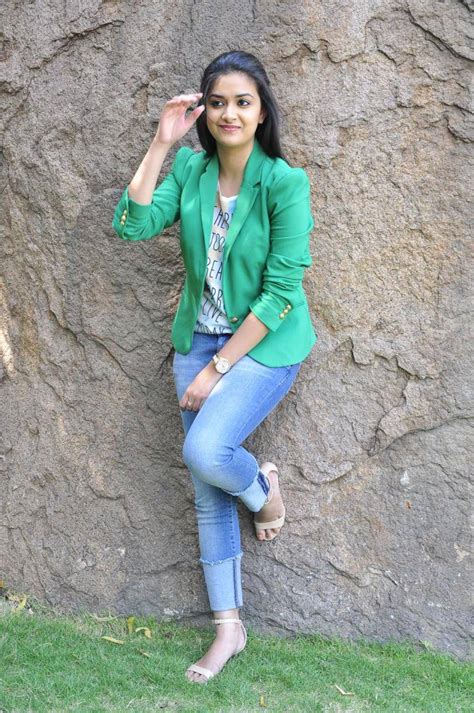 Keerthi Suresh Malayalam Actress Cute Pics In Jeans