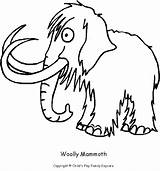 Mammoth Woolly Coloring Pages Wooly Printable Color 26kb Getcolorings sketch template