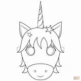 Unicorn Coloring Mask Pages Printable Supercoloring Masks Drawing Categories sketch template