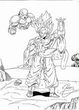 Goku Freeza Frieza Trajano Golden Bardock sketch template