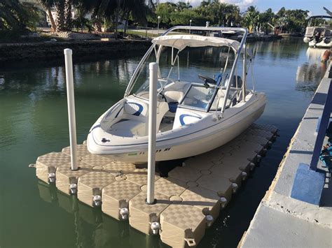 candock drive  floating dock  boat    candock miami