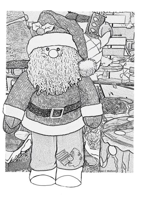 santa adult coloring pages adult coloring christmas gray