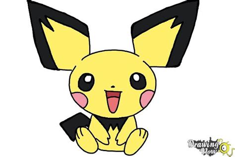 draw pokemon pichu drawingnow