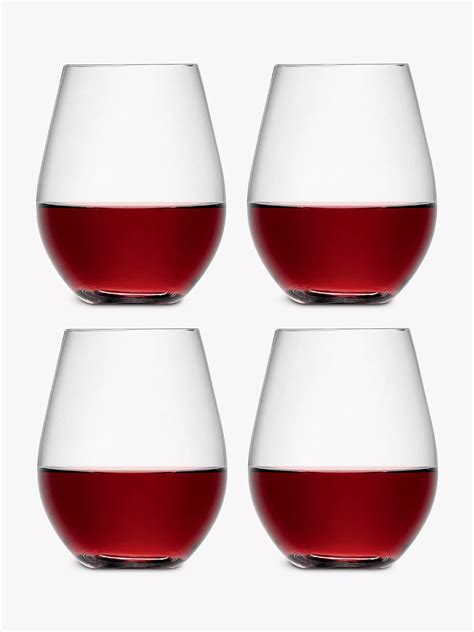 Lsa International Wine Collection Stemless Red Wine Glasses 530ml Set