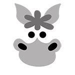 printable donkey mask animales costura