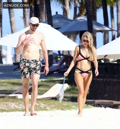 una healy sexy with david breen on their first holiday in