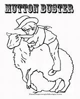 Coloring Mutton Pages Bustin Sheet Cowboy Rodeo Clown Buster Visit Western Cowgirl sketch template