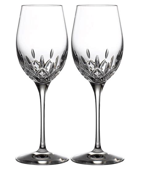 Waterford Crystal Lismore Essence White Wine Glasses Set Of 2 Dillard S