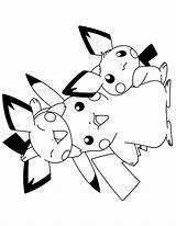 Pokemon Coloring Pages Pikachu Pichu Drawing Colouring Printable Sheets Print Kids Super Coloring4free Boys Book Color Cartoon Raichu Drawings Anime sketch template