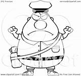 Coloring Postal Mail Pages Worker Chubby Man Angry Clipart Cartoon Thoman Cory Outlined Vector Loving 2021 Getdrawings Getcolorings Color sketch template