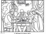 Pages Coloring Cezanne Paul Card Players Getcolorings sketch template