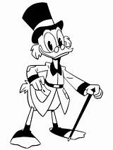 Scrooge Ducktales Mcduck Disneyclips Lena Gizmo Coloringhome Relacionadas sketch template