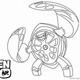 Vilgax Alien Tagged sketch template