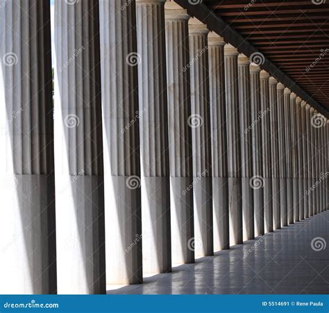 row  columns stock image image  vertical ivory roman