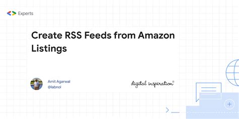 create rss feeds  amazon listings digital inspiration