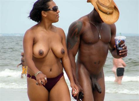 beautiful and sexy african couple on a beach full size picture 2